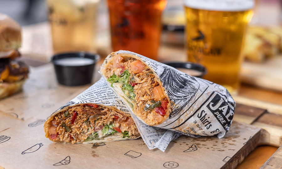 Wrap Tex-mex de pollo