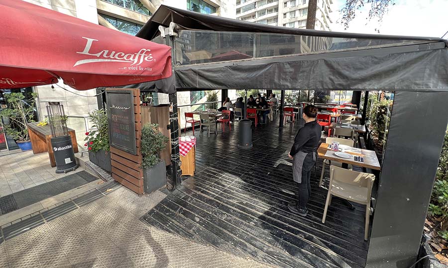 La terraza cubierta de Maniero - Maniero