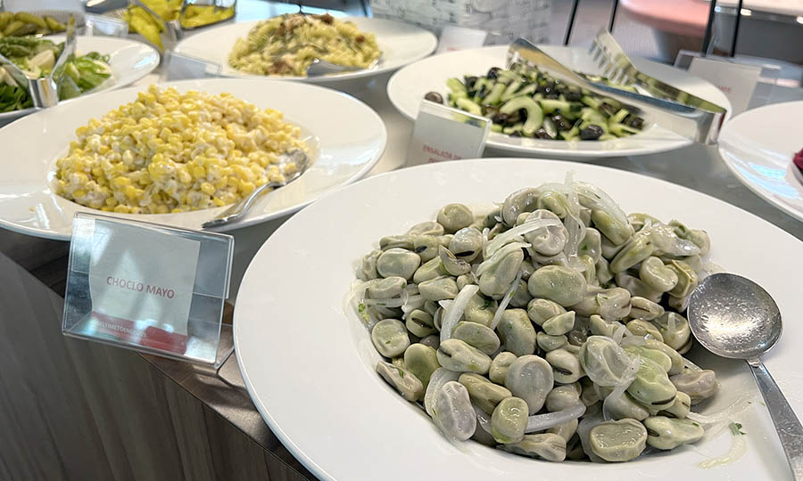 El bufet de ensaladas de NUNA Restaurante