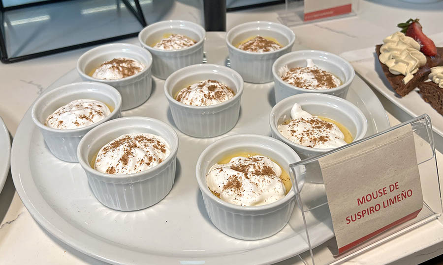 El bufet de postres de NUNA Restaurante