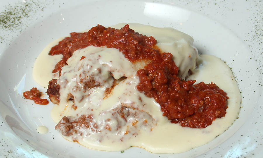 Elegante lasaña al plato - Maniero