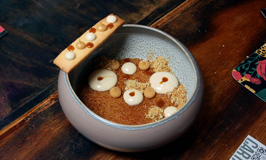 Creme brulee de lcuma y manjar nuez - Oporto Salvaje