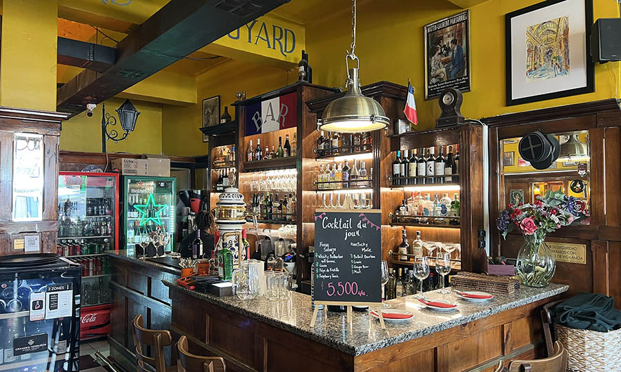 El bar del restaurante Normandie