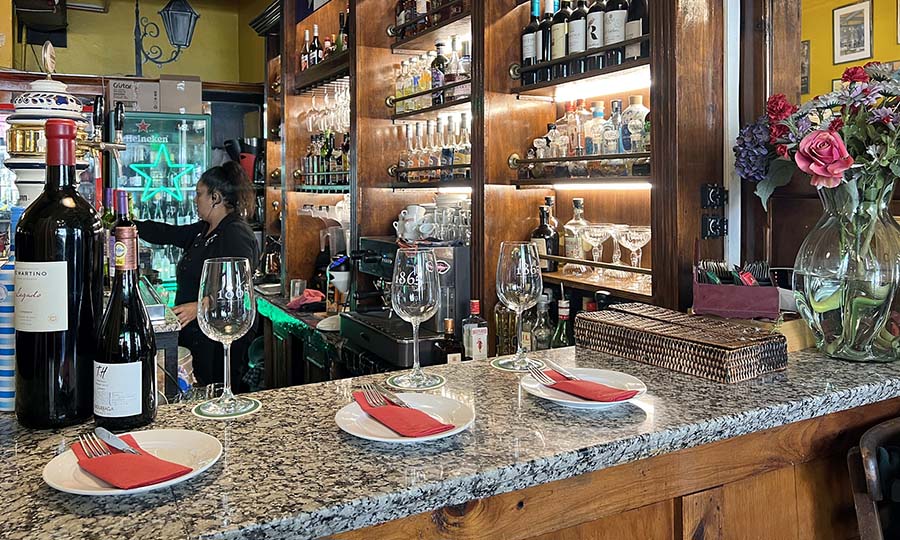 El bar del restaurante Normandie