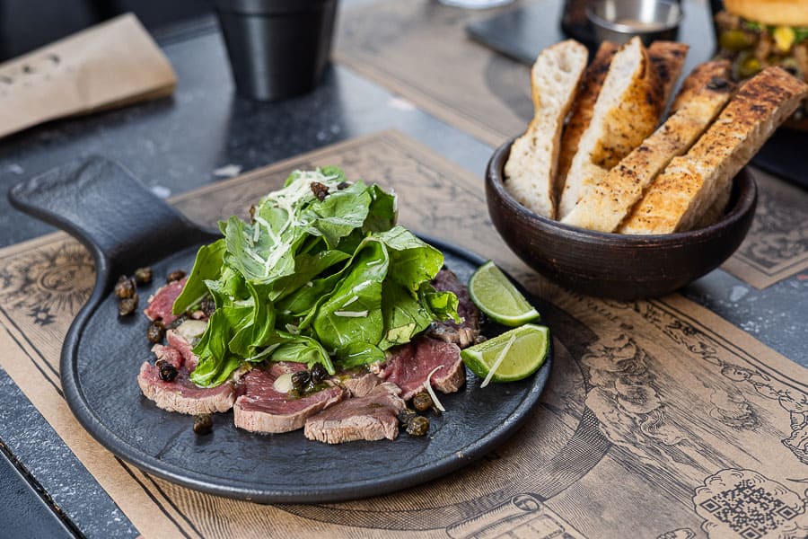 Carpaccio trufado de filete