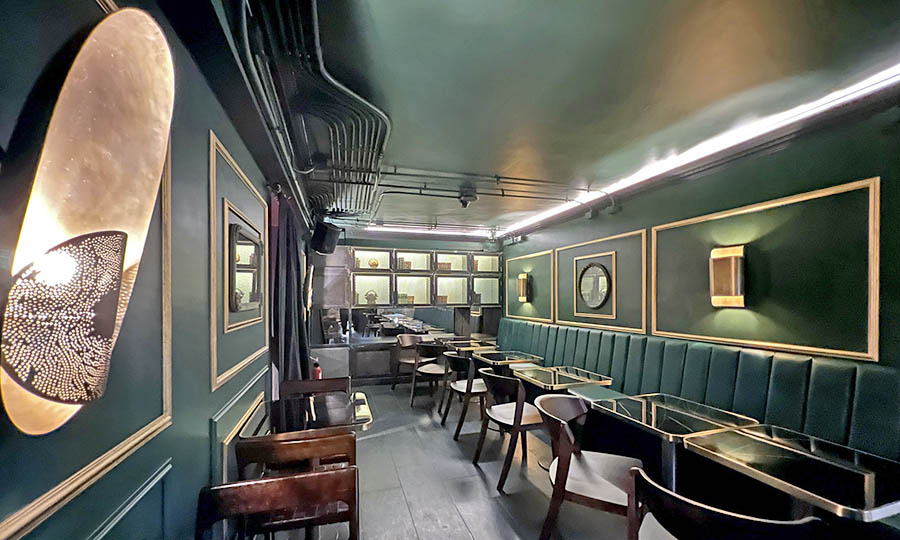 Los verdes salones en The Green Room