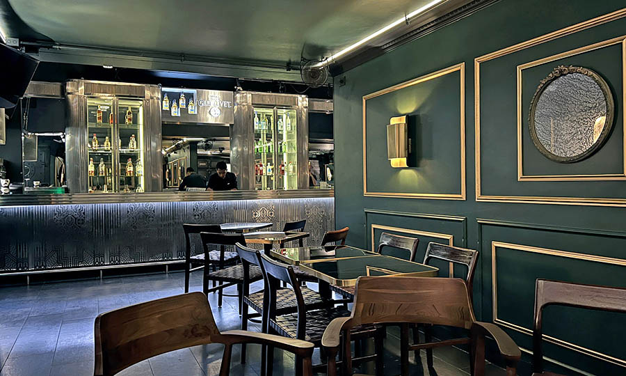 Los verdes salones en The Green Room