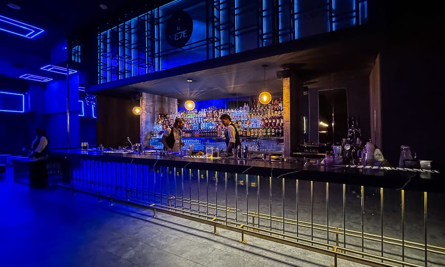 La barra del Club Siete