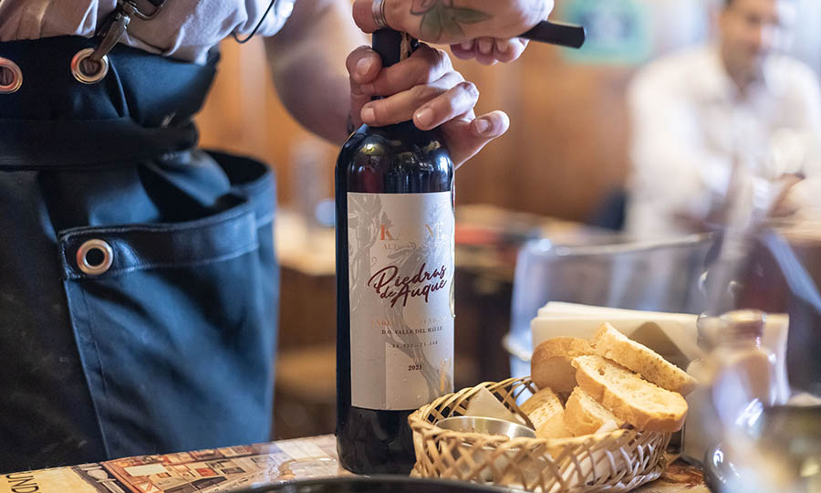 Servicio de vinos