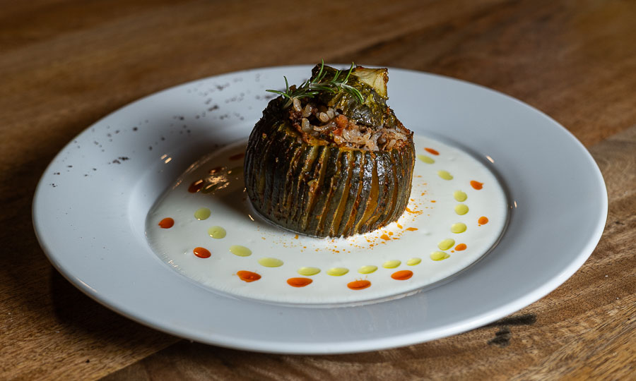 Impoluto Kabak Dolma. Zapallo italiano relleno