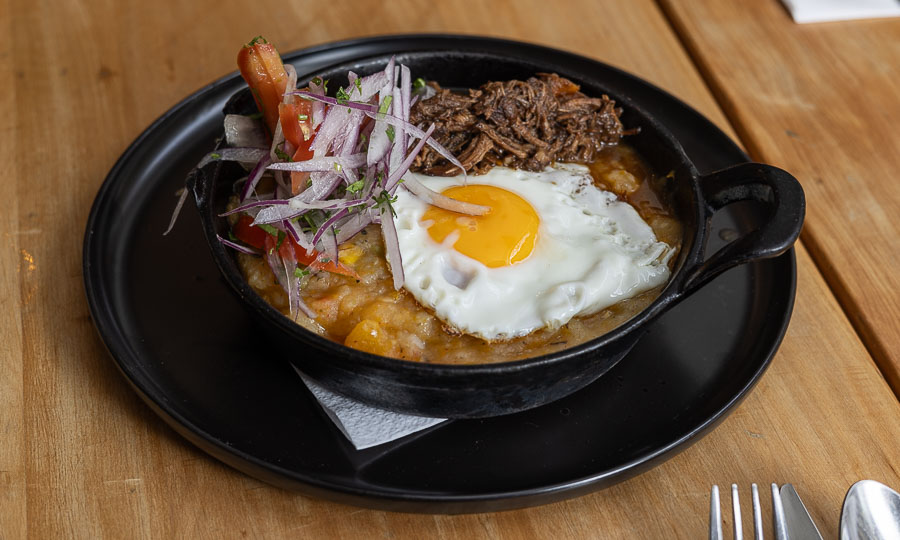 Del Men de almuerzo: Charquicn estilo Mulato 