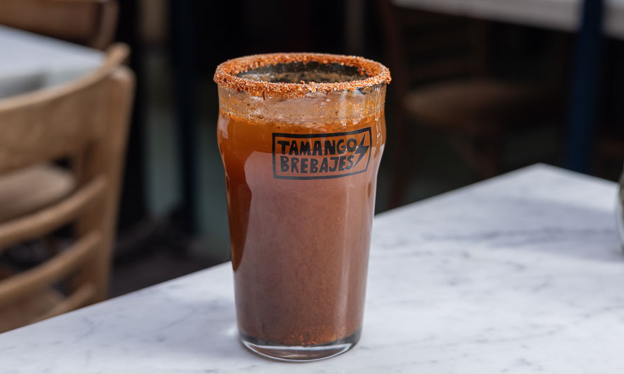 Michelada flama: con pomodoro 