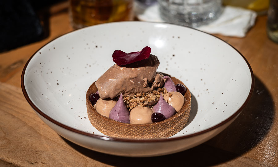 Tartaleta de Chocolate y Helado de Chocolate