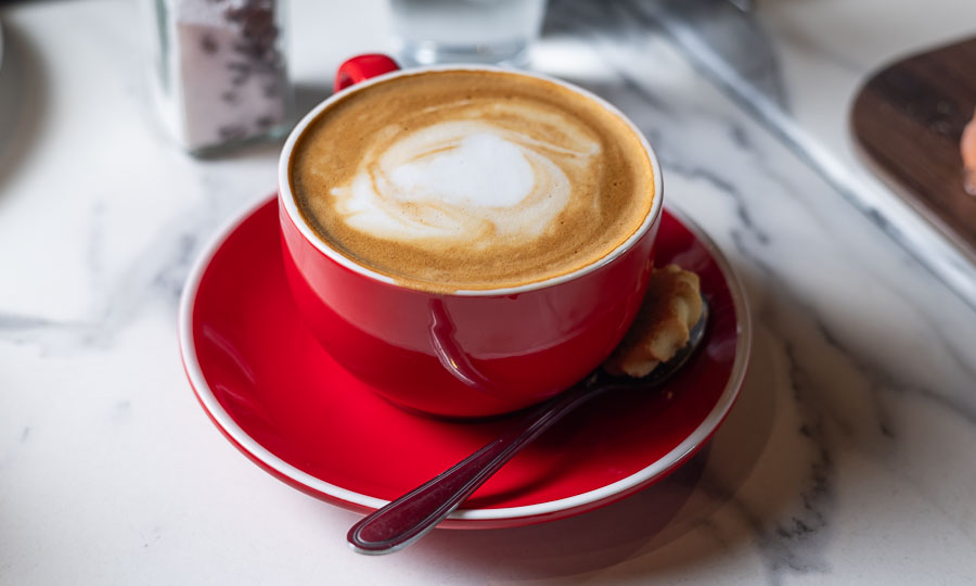 Capuchino leche de almendra