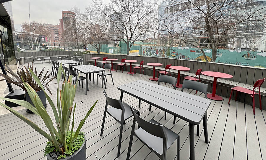 La terraza del restaurante