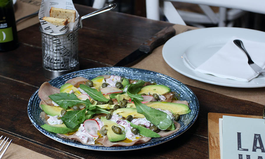 Carpaccio de lengua - La Hacienda Machal