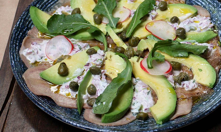 Carpaccio de lengua - La Hacienda Machal