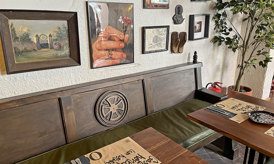 Detalles en el restaurante Oda Santiago de Lastarria