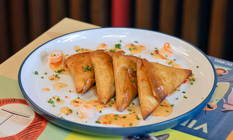 Empanaditas de cerdo caramelizado
