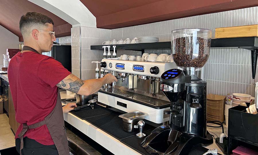 Café italiano en Bottega Brunapoli