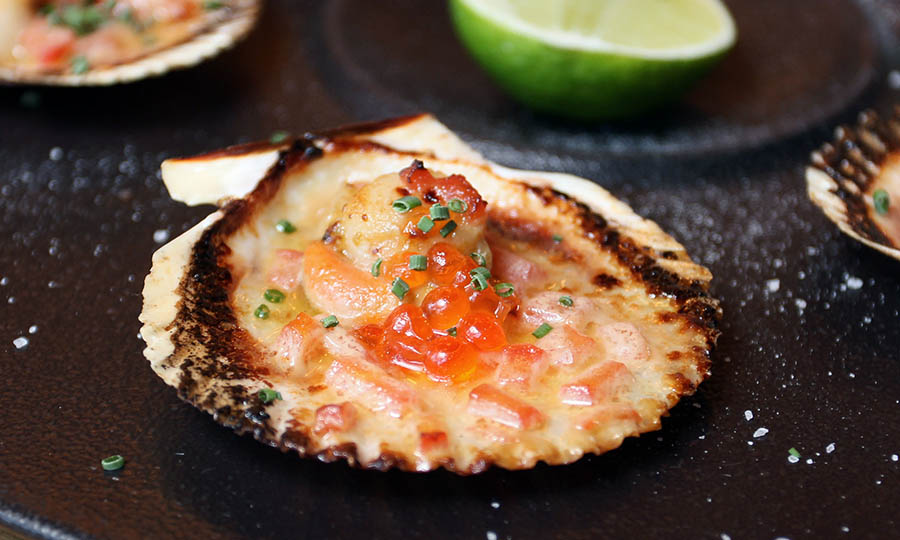 Ostiones con salsa de pisco - Barrica 94 Los Trapenses