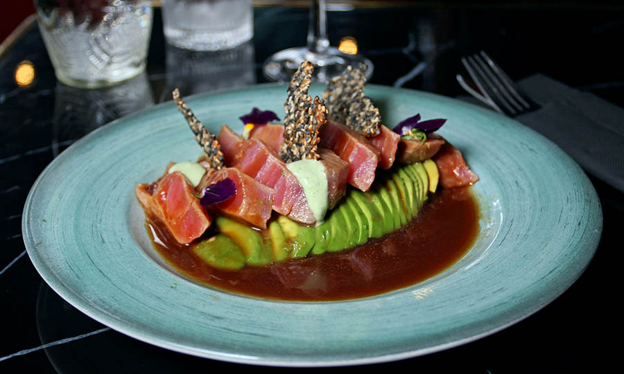 Tataki Mizuna de at�n y palta - Casa Vitalis