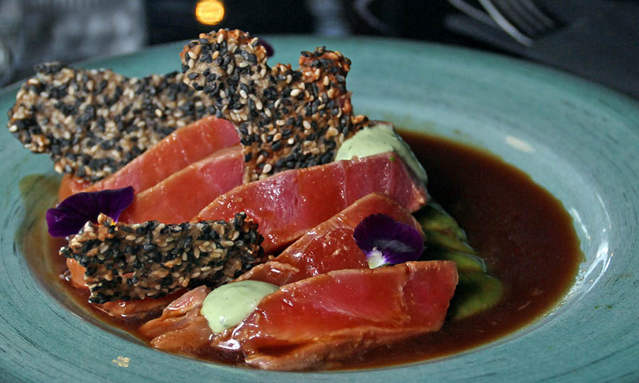 Tataki Mizuna de at�n y palta - Casa Vitalis