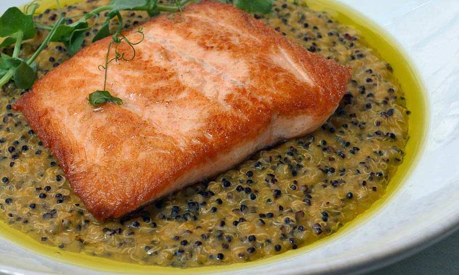 Salm�n con quinoto de zapallo - Nolia