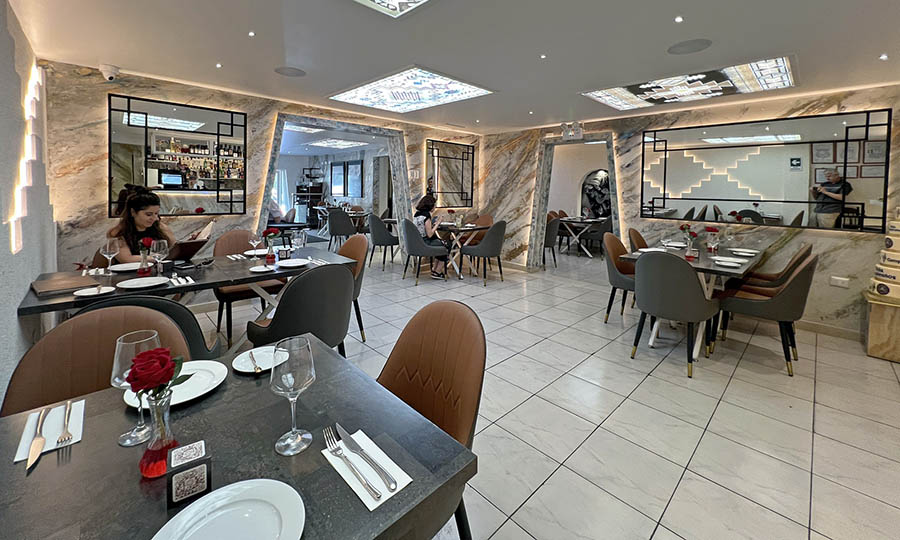 El sal�n central del restaurante Machu Pichu