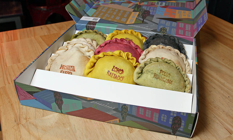 Caja con 9 empanadas  de Sama para llevar - Sama Empanadas - MUT