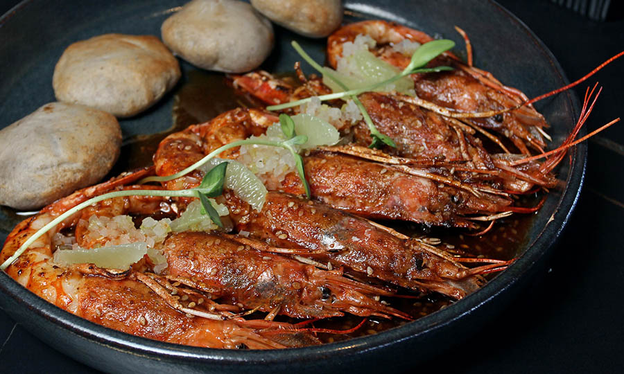 Grandiosos Langostinos a la parrilla - Diablo Vino y Fuego