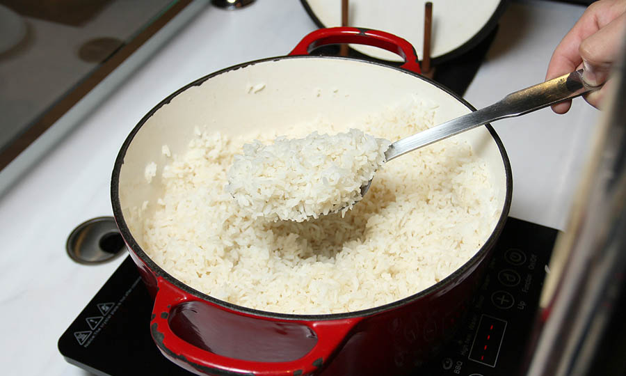 La feijoada y arroz de Fogo de Chao
