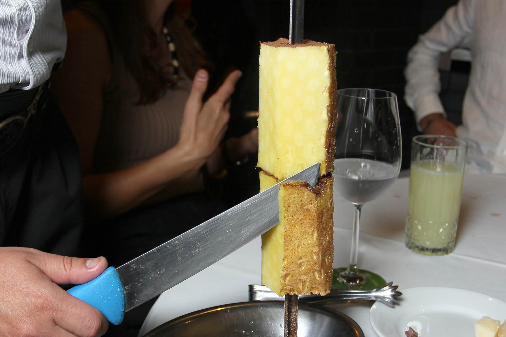 Piña asada del rodizio