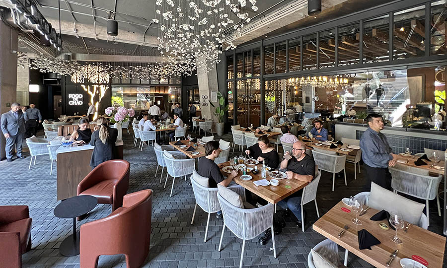 La terraza de Fogo de Chao en el subsuelo de CV Galer�a