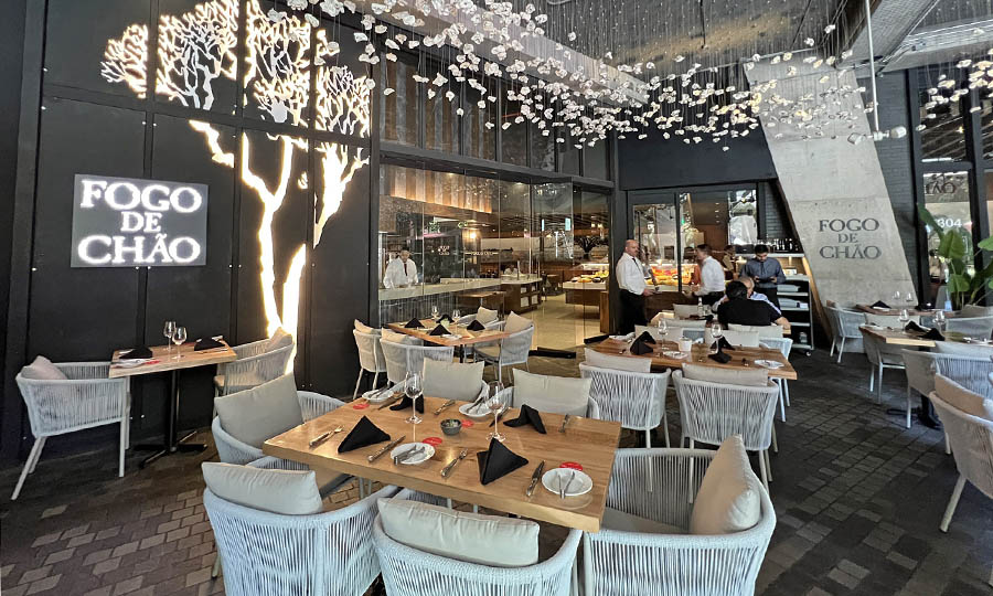 La terraza de Fogo de Chao en el subsuelo de CV Galer�a