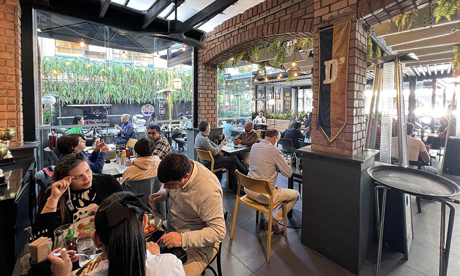 La terraza techada de Vitalicio