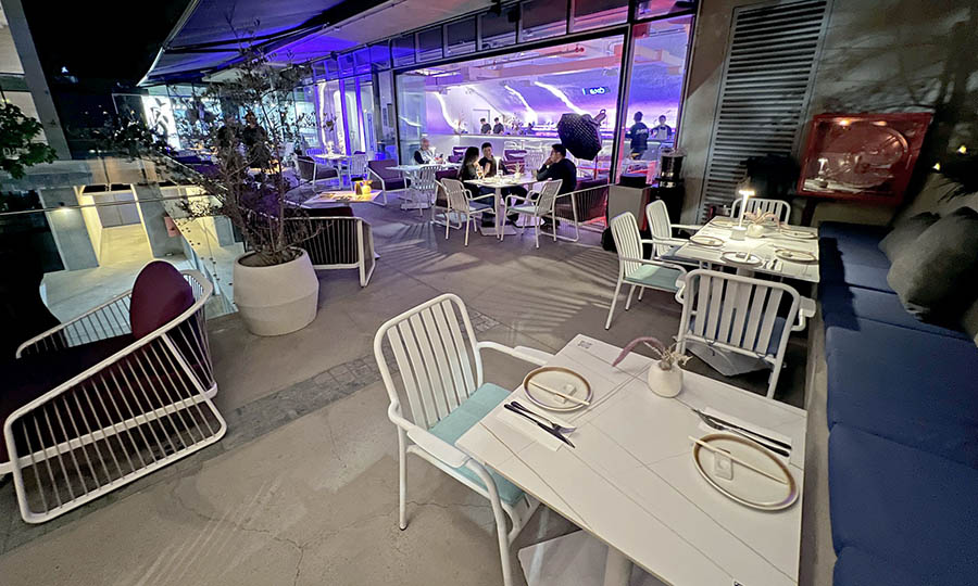 La terraza de EX� en el piso -1 - Exo Nuit