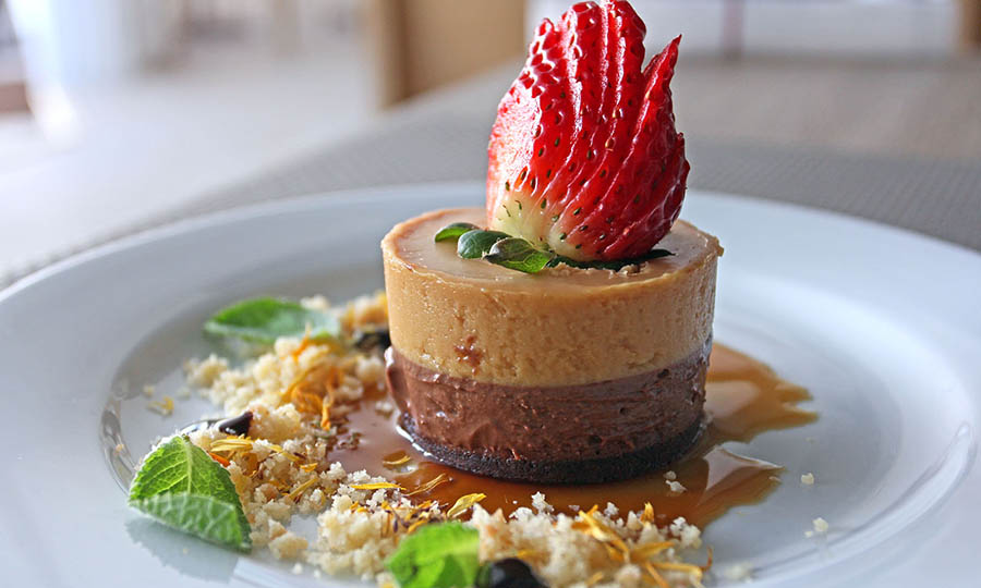 Timbal de chocolate manjar