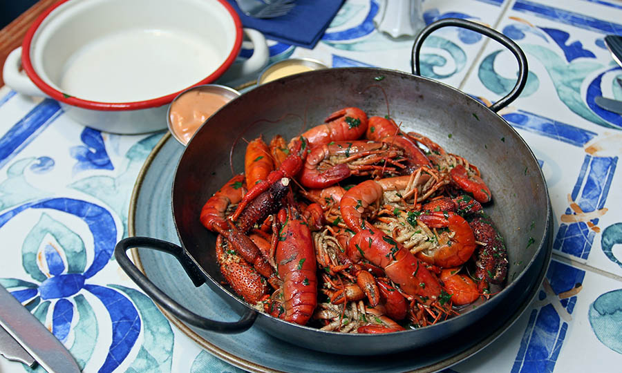 Camarones de r�o del Limar� el pil pil