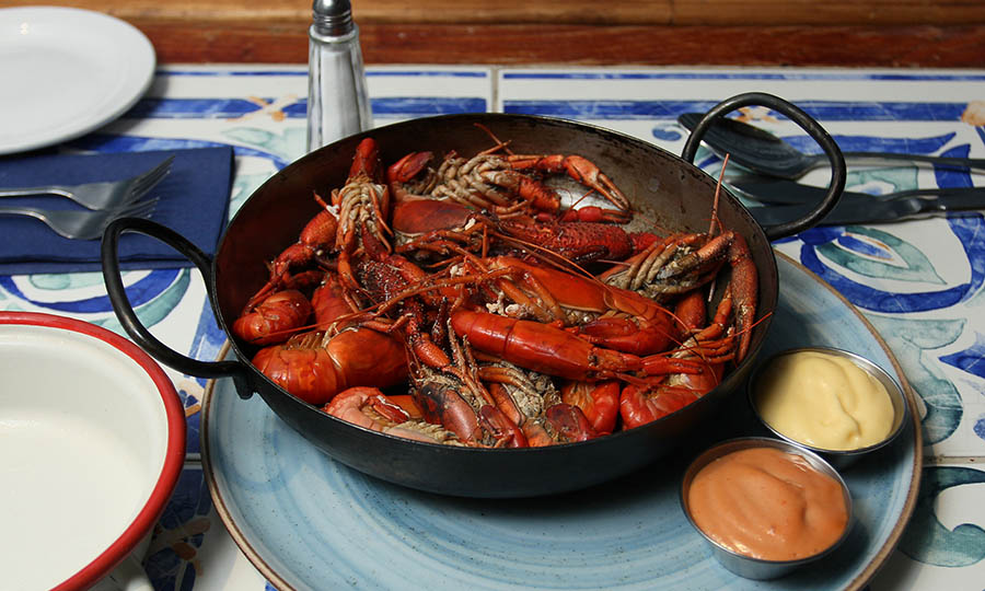 Camarones de r�o del Limar� pulcros