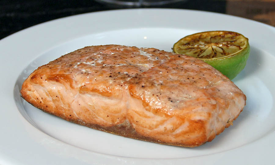 Impecable Salm�n con pur� - The Loft - MUT
