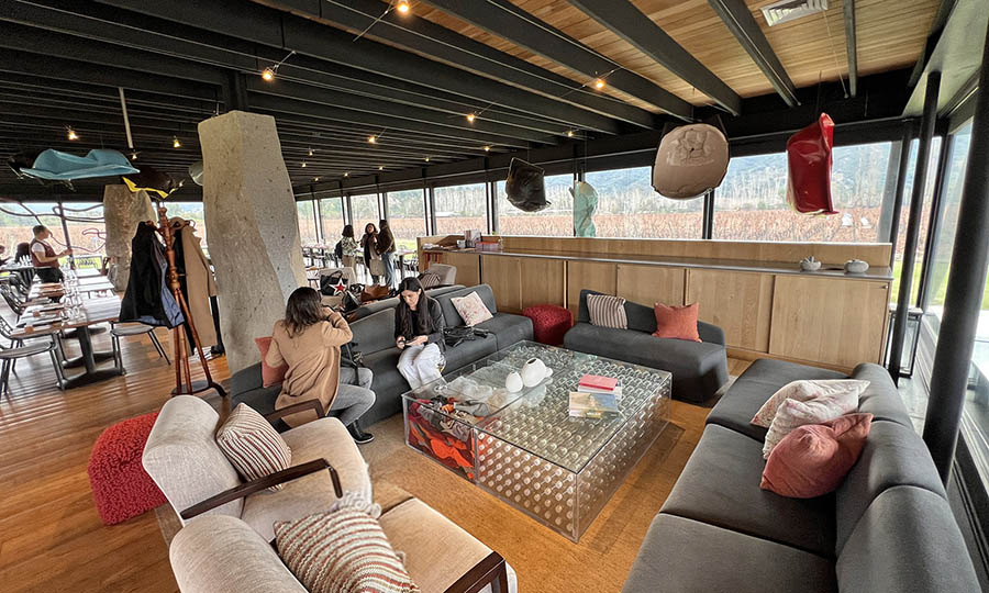 El lounge del Restaurante Pavilion de VIK