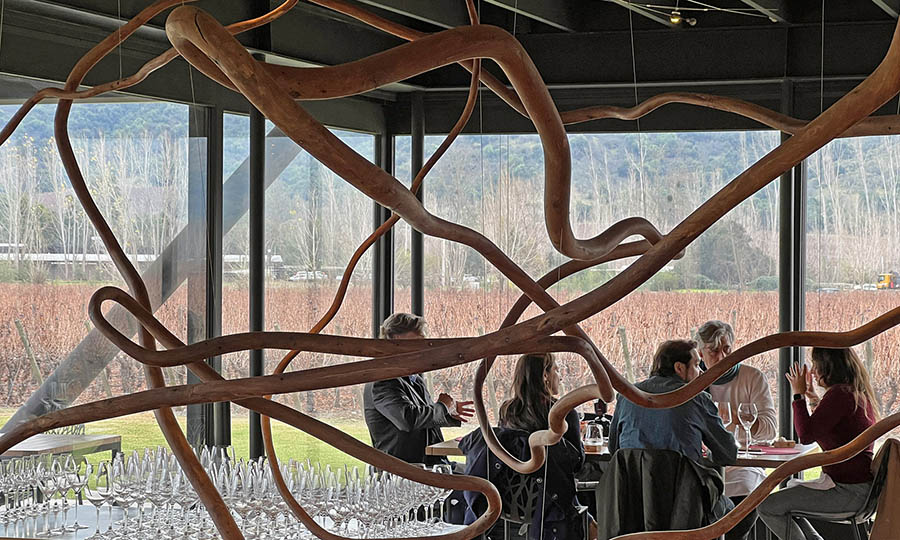 Arte y detalles en el Restaurante Pavilion en Viña VIK - Pavilion - Vi�a VIK
