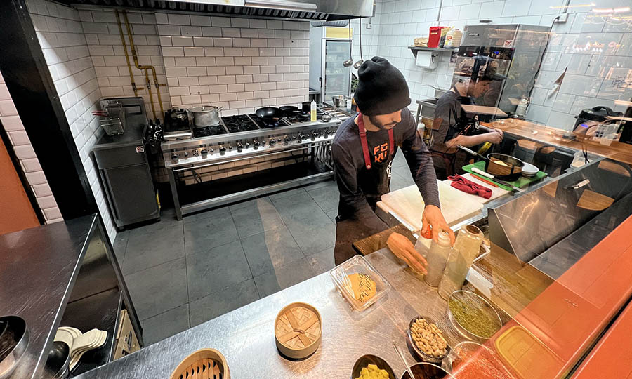 La cocina a la vista