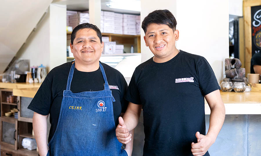 Los chef y dueños