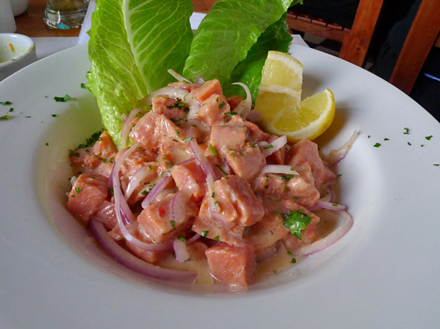 Ceviche de salm�n - Lokos por el Mar