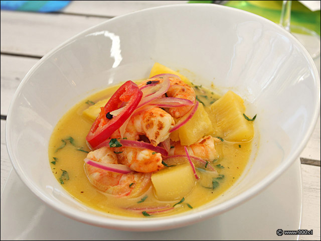 Ceviche de Camarones a la Piedra - La Mar (Cebichera)