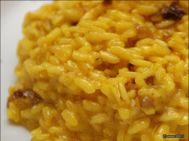 Detalle de Risotto a la Milanese