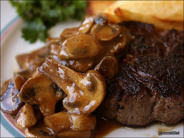 Filete con Salsa de Champinones - Giratorio