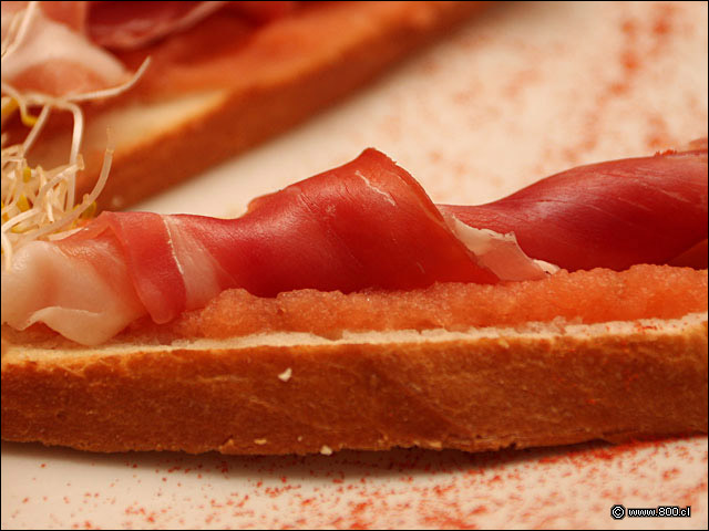 Detalle Pantumaca con Serrano - Pata Negra